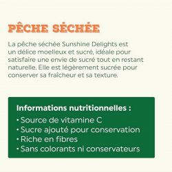 Sunshine Delights Pêches séchées 100g
