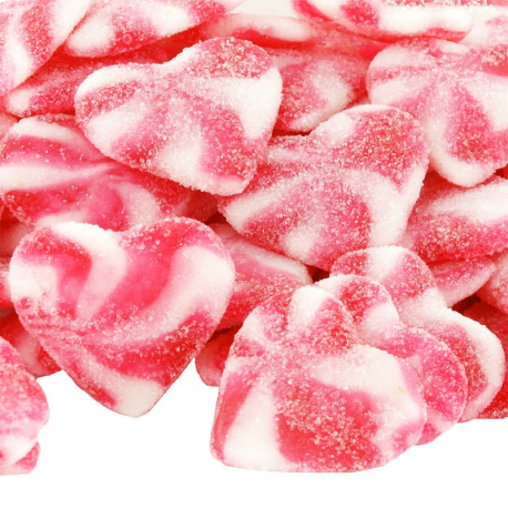 Coeurs crèmeux twist fraise sucré 1kg