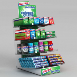 Display de comptoir réglable Mentos & Hollywood