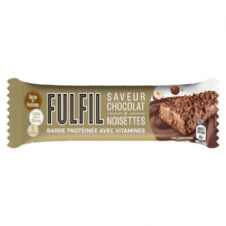 Fulfil chocolat noisette 40g (vitamines et protéines)