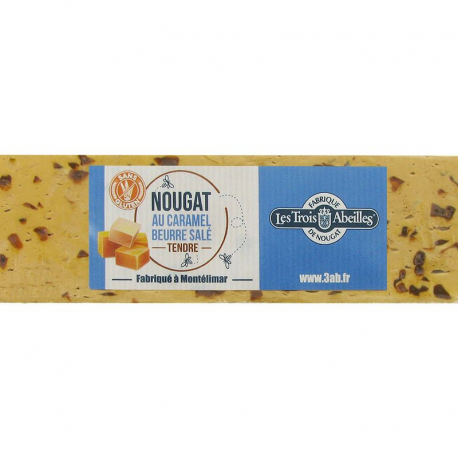Barre de nougat tendre au beurre salé 100g