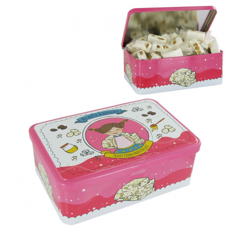 Boîte métal ma boîte à nougats 400g