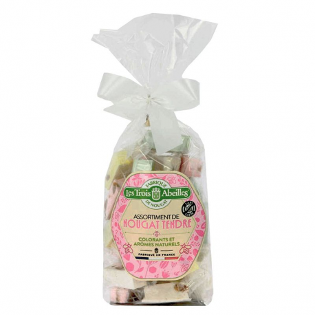 Nougats tendres couleur 15% amande 300g