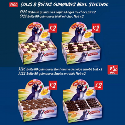 Colis Noël 8 boîtes guimauves Stel'choc