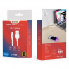 Câble USB-A vers Lightning (Apple) PVC blanc 2m