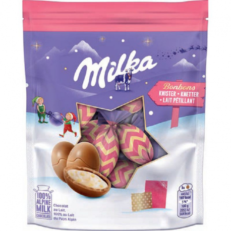 ~Bonbons Noël lait pétillant Milka 86g