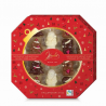 Figurines de Noël décorées praliné 195g