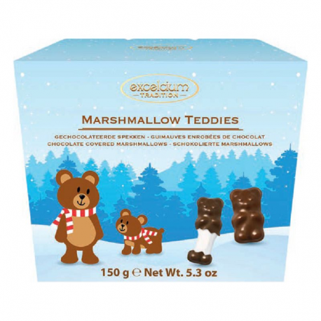 Oursons guimauve lait en ballotin 150g Excelcium