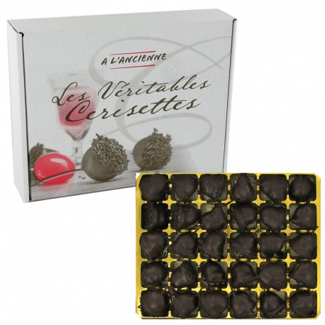 Cerisettes chocolat noir à l ancienne boîte 500g