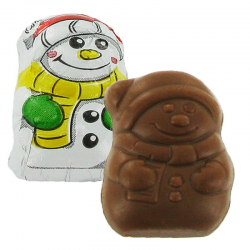 Minis Bonhommes de neige chocolat au lait 5g x 540 pièces