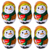 Minis Bonhommes de neige chocolat au lait 5g Rohan - carton de 500
