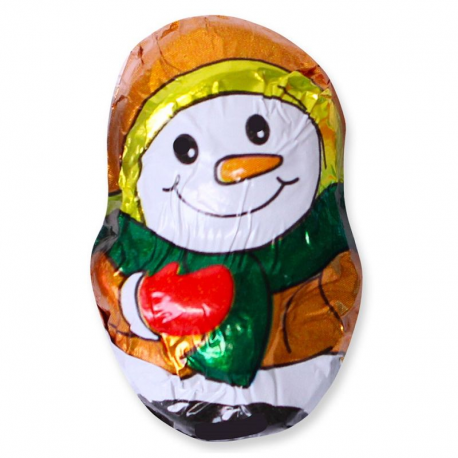 Minis Bonhommes de neige chocolat au lait 5g Rohan - carton de 500