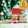 Enveloppe feutrine Noël à suspendre 15 friandises