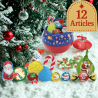 Boule métal Noël garni de12 confiseries