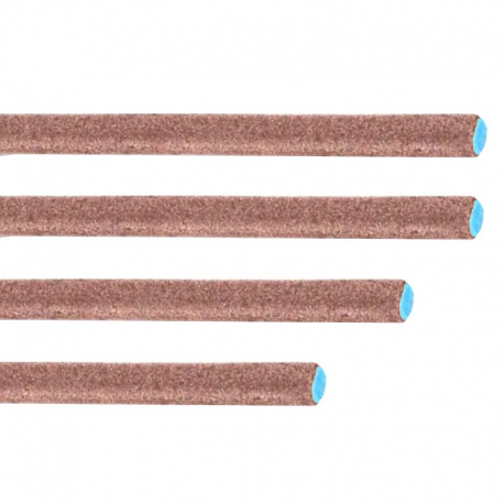 Maxi cables acides marron et bleu Fini par 100