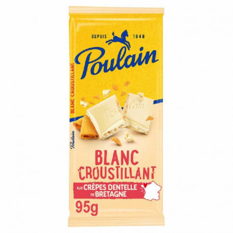 ~Poulain blanc croustillant 95g