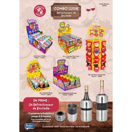 Combo ludik dionysos - rafraichisseur de bouteille