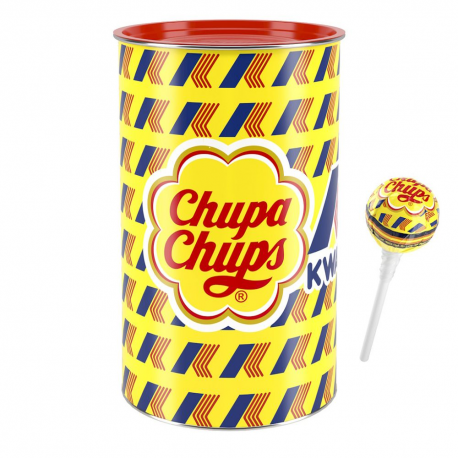 Sucettes Chupa Chups Kway tin 16 pièces 192g