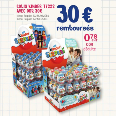 Kinder 144 oeufs Surprise - 30 € remboursés - (jusqu'au 30/09/25)