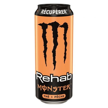 Monster Rehab Thé pêche boîte 50cl