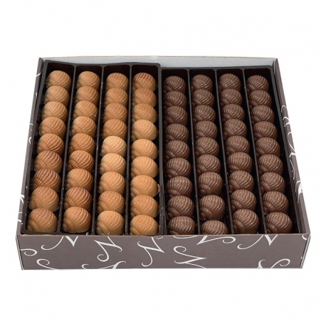 PRECOMMANDE Escargots pralinés marbrés/lait kg vrac Duc d'O