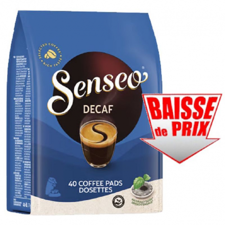 Senseo décaféiné 40 dosettes 277g