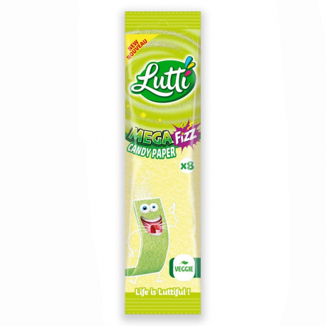 Lutti Candy Paper Méga Fizz sachet 15g (8 pces)