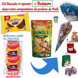 RAJOUT de 1 Kit biscuits + boisson pour un goûter complet