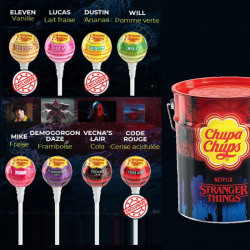 Sucettes Chupa Chups seau Stranger Things par 150 - série limitée