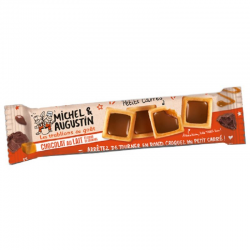 Carrés lait coeur caramel 37.6g Michel et Augustin