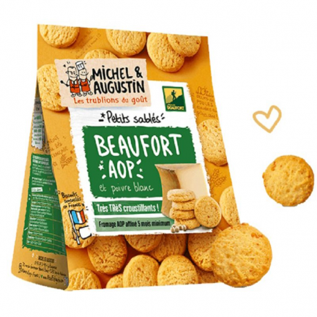 Petits sablés salés Beaufort AOP 100g Michel et Augustin