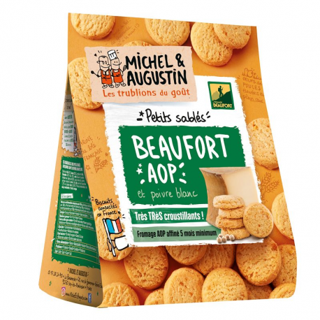 Petits sablés salés Beaufort AOP 100g Michel et Augustin