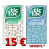 Lot Tic Tac T100 Menthe et Menthe extra fraîche 15€ OFFERTS*
