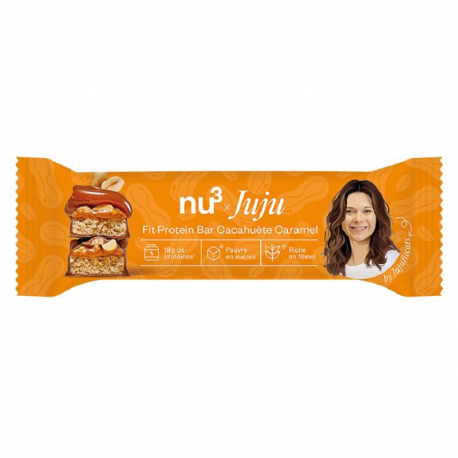 ~Fit Proteïn Bar Peanut caramel 55g Jujufitcats Nu³