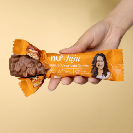 ~Fit Proteïn Bar Peanut caramel 55g Jujufitcats Nu³