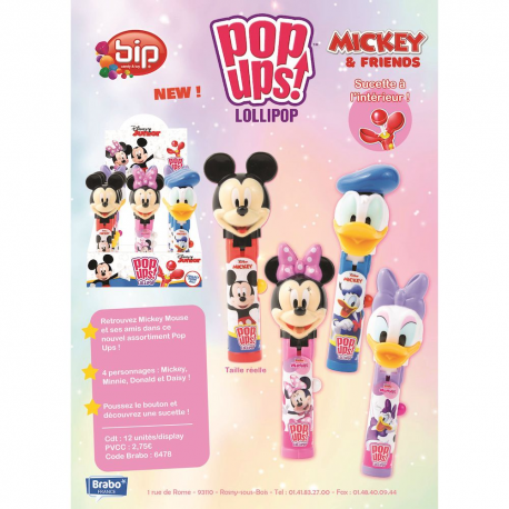 Pop ups lollypop mix Mickey and Friends