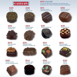 Colis 1kg chocolats assortis (16 références) Castelain