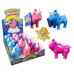 Unicorn Dispenser Funny Candy par 12