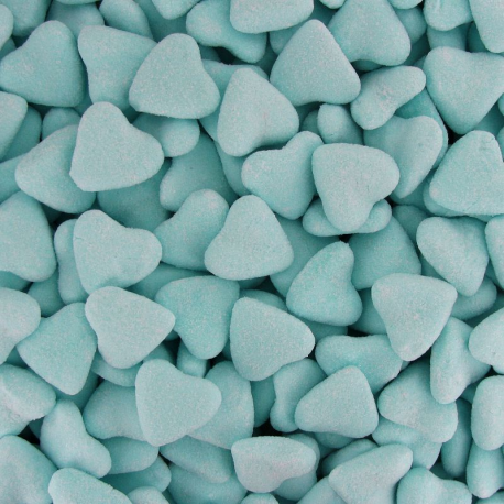 Coeurs bleus sucrés vrac dulceplus