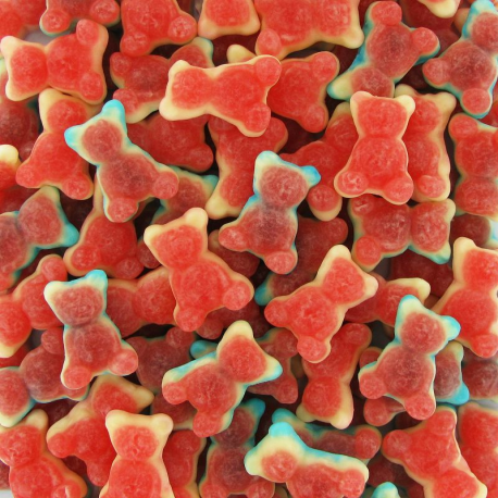 Oursons roses et bleus lisses vrac dulceplus
