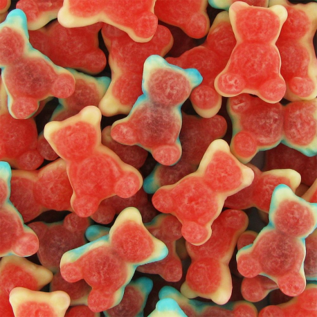 Oursons roses et bleus lisses vrac dulceplus