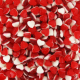 Petits coeurs fraise crème lisses kg Dulceplus