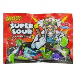 Mega sour crack ups petillants fruits assortis
