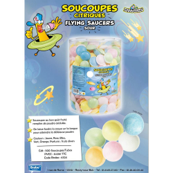 Soucoupes Fruits (cachets poudre) Funny Candy par 500