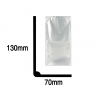 Sachets plats neutres 70x130mm - par 100