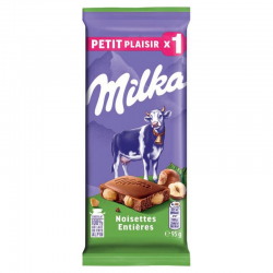 Milka lait noisette tablette de 95g
