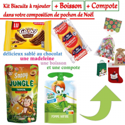 RAJOUT de 1 Kit gâteaux + boisson + compote pour un gouter Top 3 étoiles