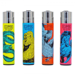 Briquets Clipper décors Wild Animals
