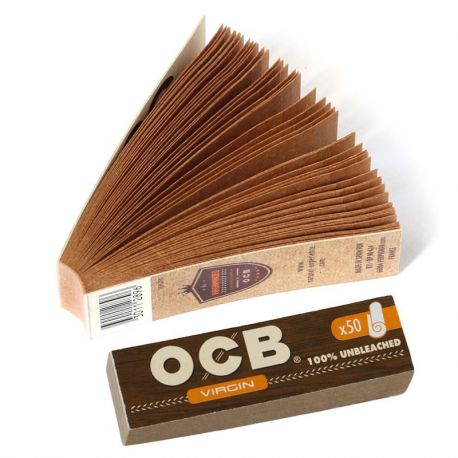 Filtres carton OCB virgin par 25 carnets de 50