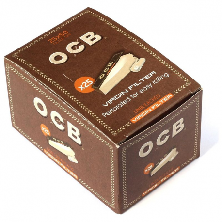 Filtres carton OCB virgin par 25 carnets de 50